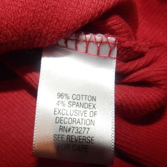 CROFT AND BARROW women's large dark red ribbed button front tank top shirt - Picture 5 of 7